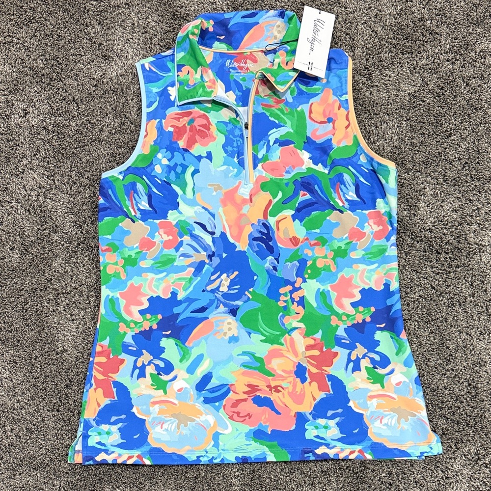 Walter Hagen performance 11 fashion sleeveless polo nwt